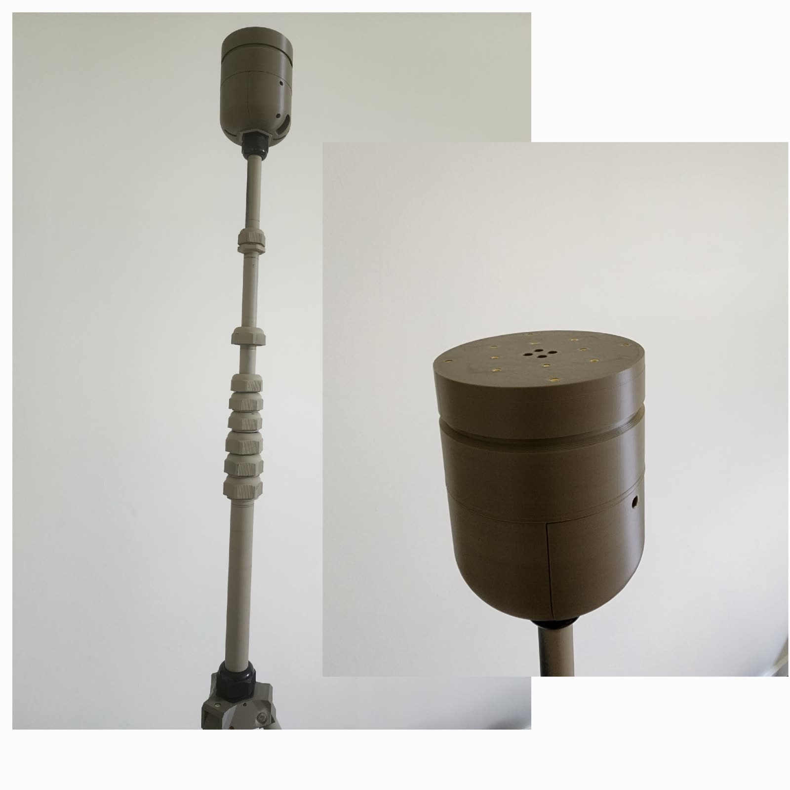 Mast head module, assembled and in detail